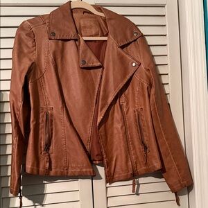 Max Studios - Brown Leather Jacket